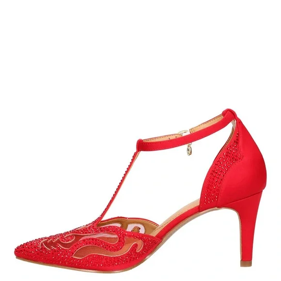 J. Renee Lisha Women's Pump - Red - Picture 1 of 6